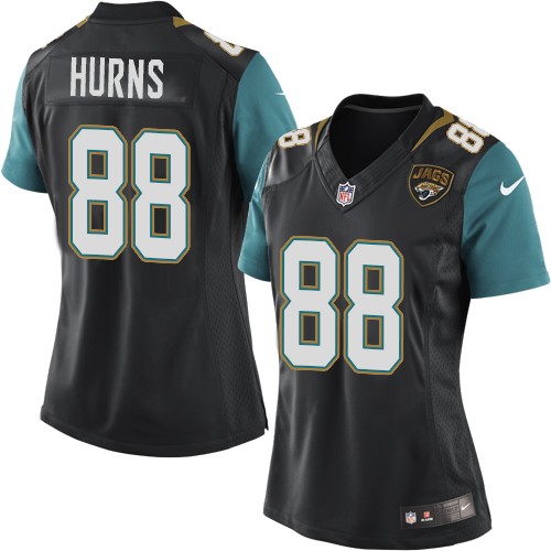 Women's Limited Allen Hurns Nike Jersey Black Alternate - #88 NFL Jacksonville Jaguars